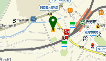 ブランドハンズ ブランド品買取専門店 枚方ビオルネ店の地図画像