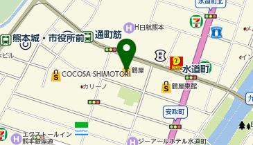 BOTTEGA VENETA 熊本鶴屋の地図画像