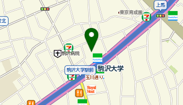 猿田彦珈琲 駒沢大学駅の地図画像