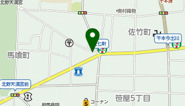 コンズ サイクル 上七軒店の地図画像