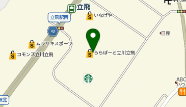 ナップス ららぽーと立川立飛店の地図画像
