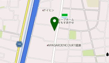 ナップス足立店の地図画像