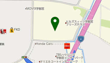 バイクワールド インターパーク宇都宮店の地図画像