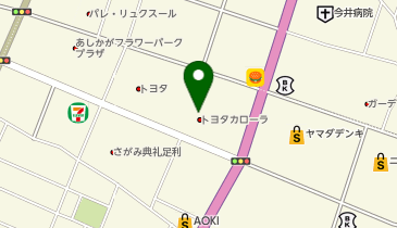 丸源ラーメン 足利店の地図画像