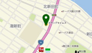 丸源ラーメン 高知潮江店の地図画像