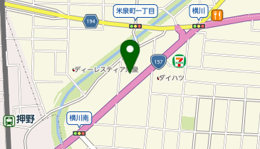 丸源ラーメン 金沢横川店の地図画像