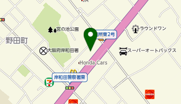 丸源ラーメン 岸和田八阪店の地図画像