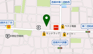 丸源ラーメン 西新井店の地図画像