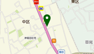 丸源ラーメン 堺福田店の地図画像
