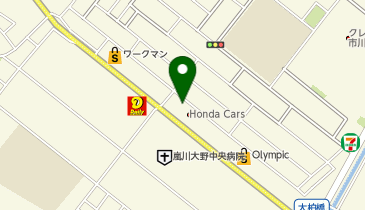 丸源ラーメン 市川大野店の地図画像