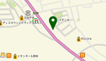 丸源ラーメン イオンモール熊本前店の地図画像