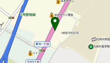 丸源ラーメン 福岡馬出店の地図画像