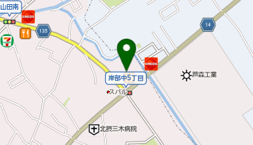 丸源ラーメン 吹田千里店の地図画像
