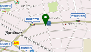 丸源ラーメン 青梅店の地図画像