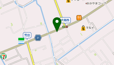 丸源ラーメン 岡山大福店の地図画像