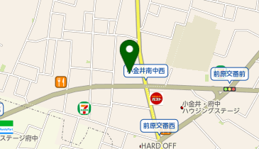 丸源ラーメン 小金井店の地図画像