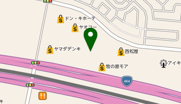 丸源ラーメン 印西牧の原モア店の地図画像