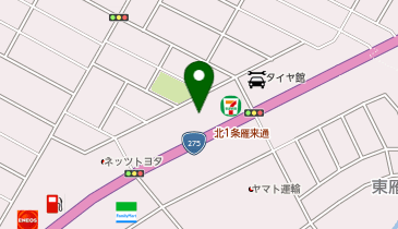 ラーメン山岡家 東雁来店の地図画像