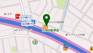 ラーメン山岡家 新道店の地図画像