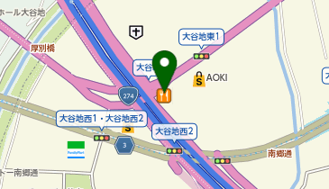 ラーメン山岡家 大谷地店の地図画像