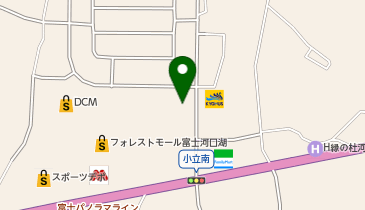 ラーメン山岡家 フォレスト河口湖店の地図画像