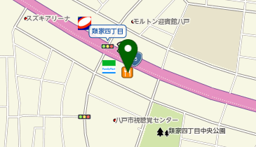 ラーメン山岡家 八戸店の地図画像