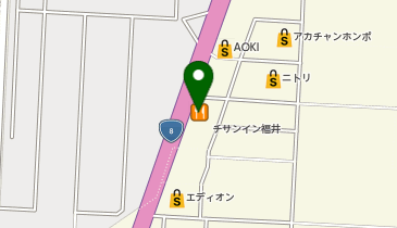 ラーメン山岡家 福井大和田店の地図画像