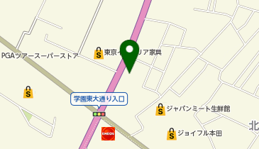 煮干しラーメン山岡家 荒川沖店の地図画像