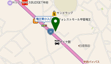 煮干しラーメン山岡家 フォレストモール甲斐店の地図画像