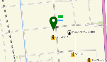 来来亭 津店の地図画像