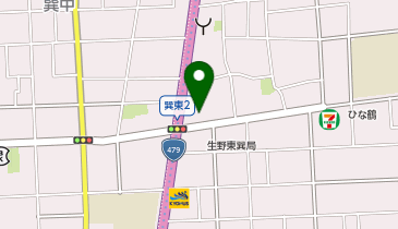 来来亭 生野巽店の地図画像