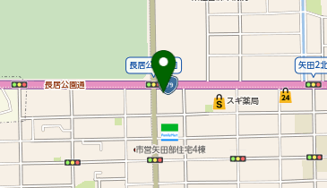 来来亭 長居公園店の地図画像