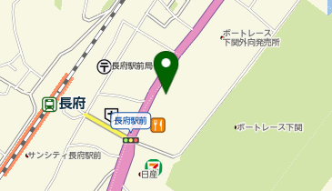 来来亭 長府店の地図画像