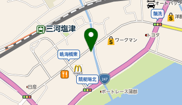 来来亭 蒲郡店の地図画像