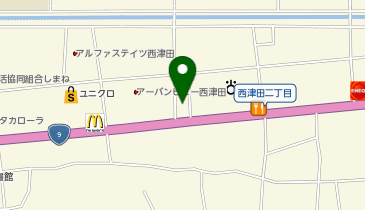 来来亭 松江店の地図画像