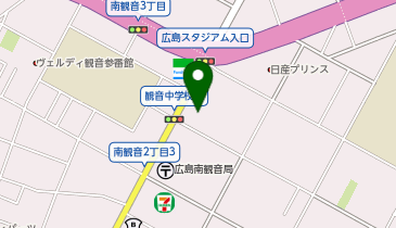 来来亭 南観音店の地図画像