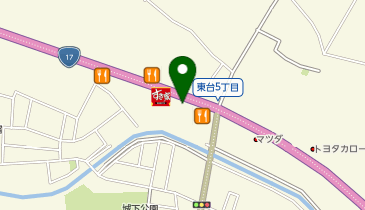 来来亭 本庄店の地図画像