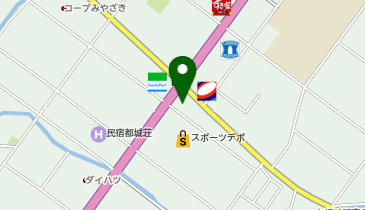 来来亭 都城店の地図画像