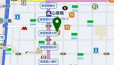 ロレックス ブティック大丸心斎橋の地図画像