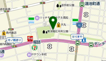 ロレックス ブティック大丸高知の地図画像