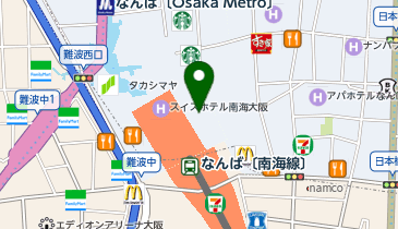 ロレックス サービスセンター 高島屋大阪の地図画像