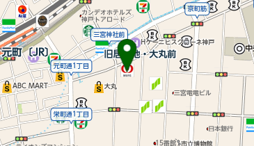 ロレックス ブティック大丸神戸の地図画像