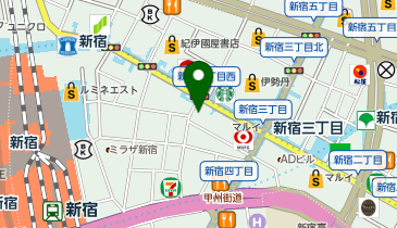 ロレックス ブティックレキシア 新宿店の地図画像
