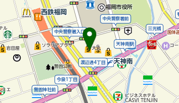 ロレックス ブティック大丸福岡天神の地図画像