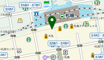 ロレックス ブティック 大丸札幌の地図画像