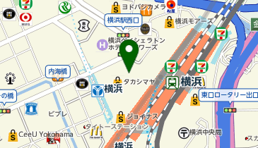 ロレックス ブティック 高島屋横浜の地図画像