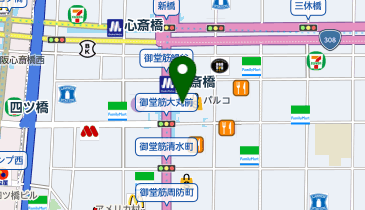ロレックス ブティック 大丸心斎橋の地図画像
