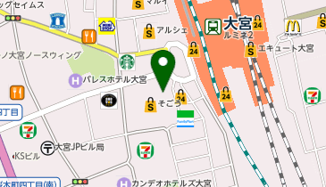 ロレックス ブティック そごう大宮の地図画像