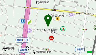 ロレックス ブティック三越高松の地図画像
