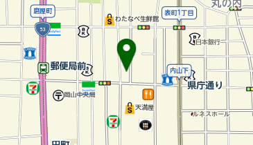 ロレックス ブティック 天満屋岡山の地図画像